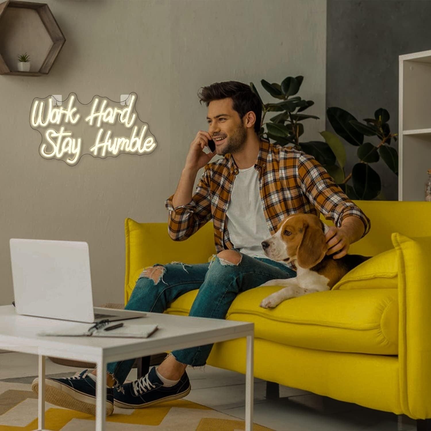Work Hard Stay Humble Led Neon Sign Motivational - Shineneon