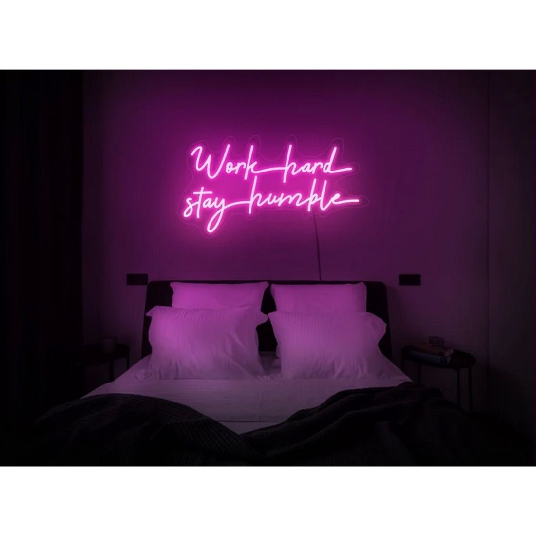 Work Hard Stay Humble Led Sign Business Neon Signs Wall Art - Shineneon