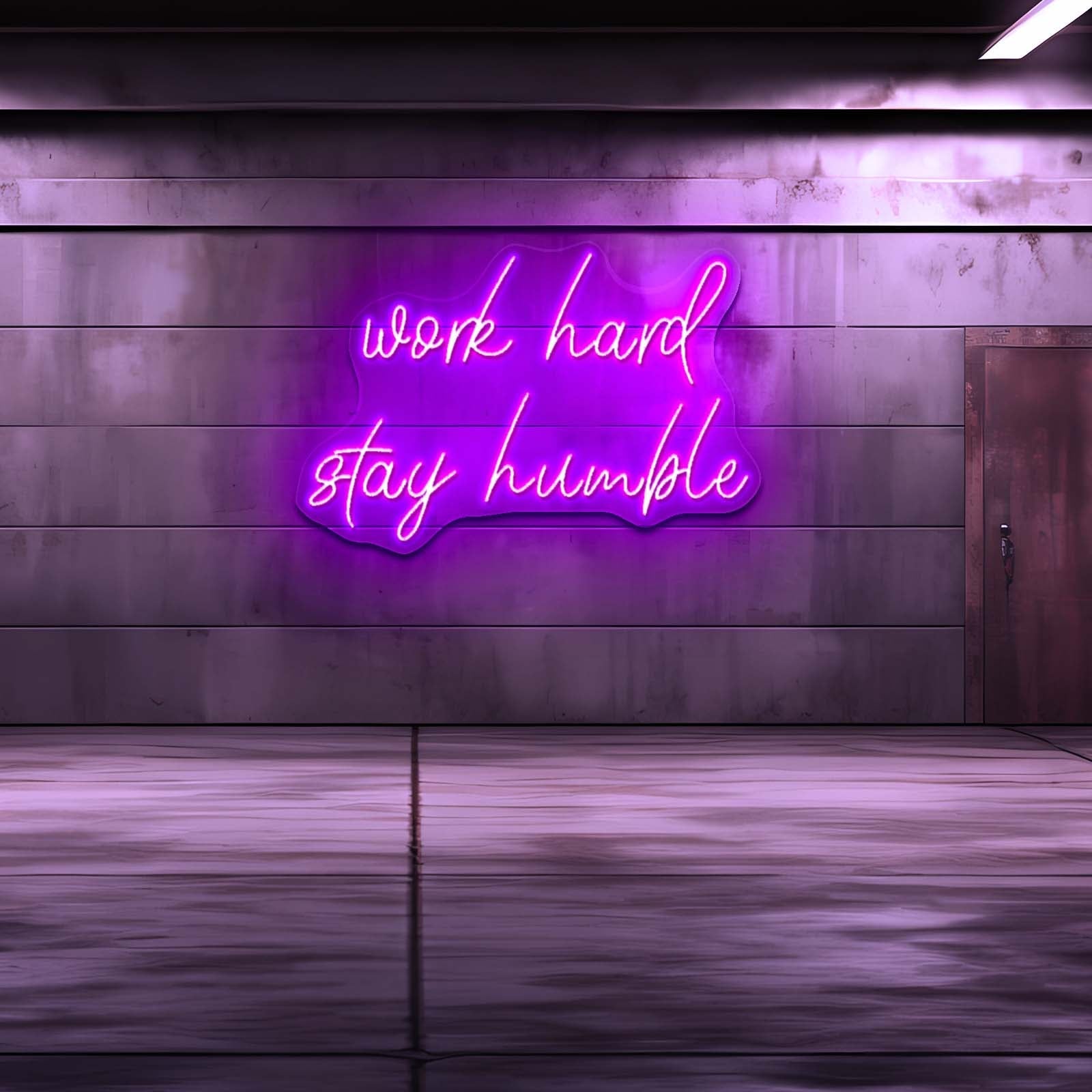 Work Hard Stay Humble Neon Sign Customised Signs - Shineneon