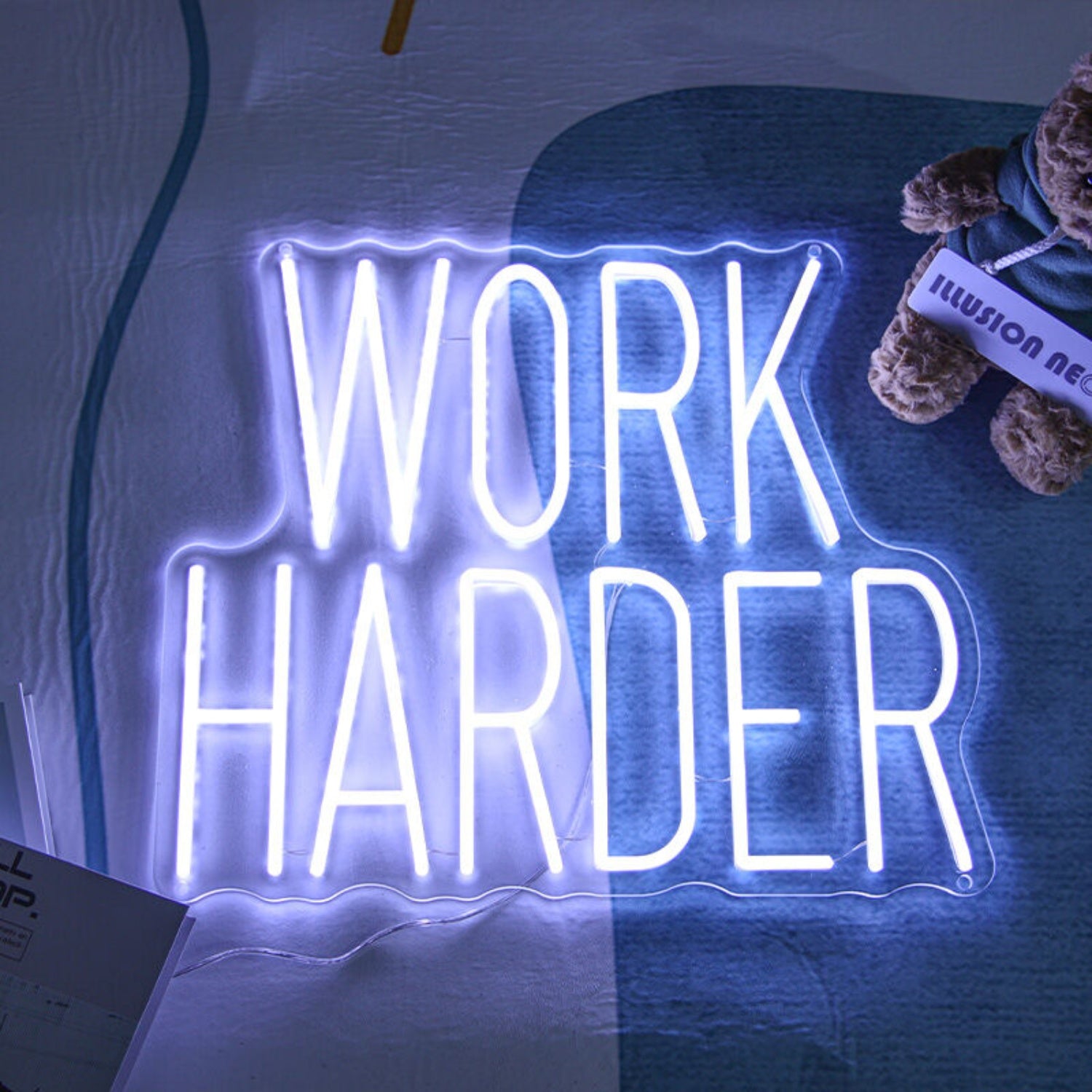 Work Harder Led Neon Sign For Motivational | Shineneon