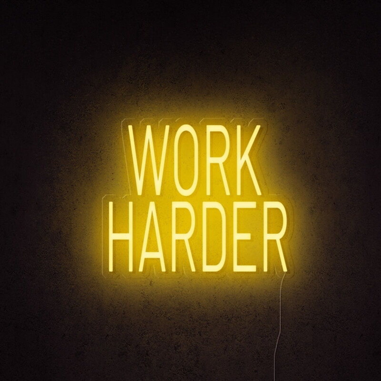 Work Harder Led Neon Sign For Motivational | Shineneon