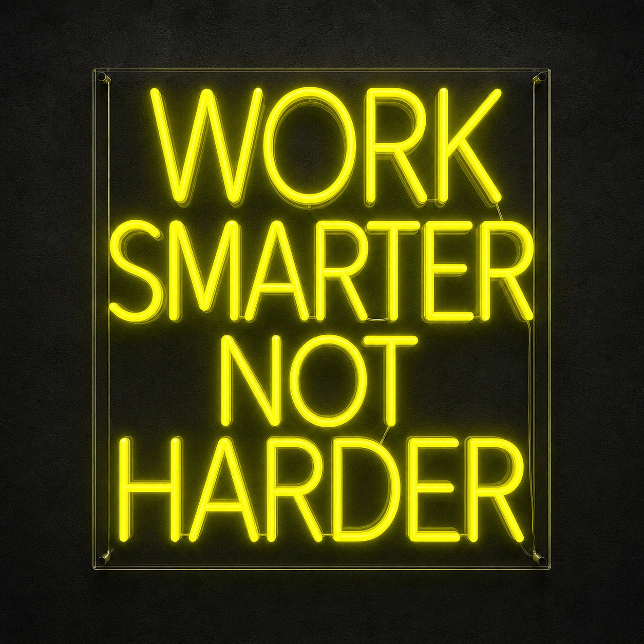 Work Smarter Not Harder LED Neon Sign main product image
