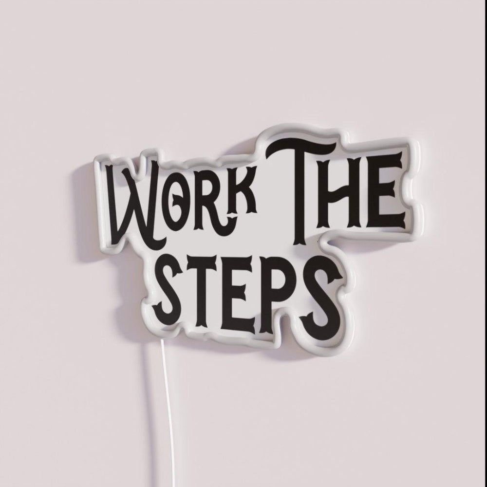 Work The Steps Rgb Led Neon Sign - Shineneon