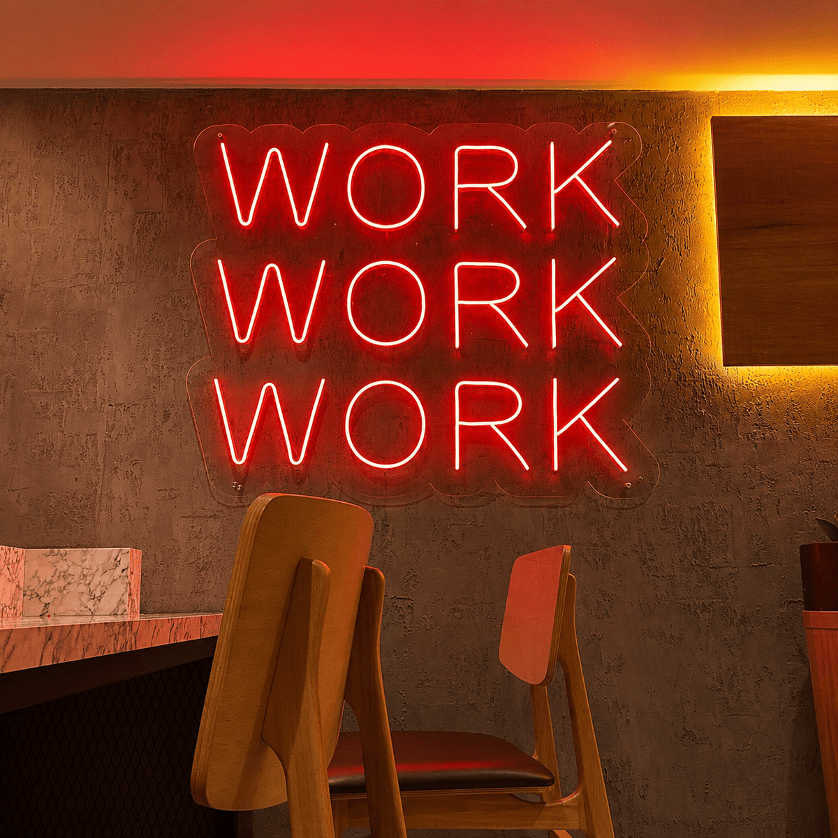 Work Work Work LED Neon Sign - Shineneon