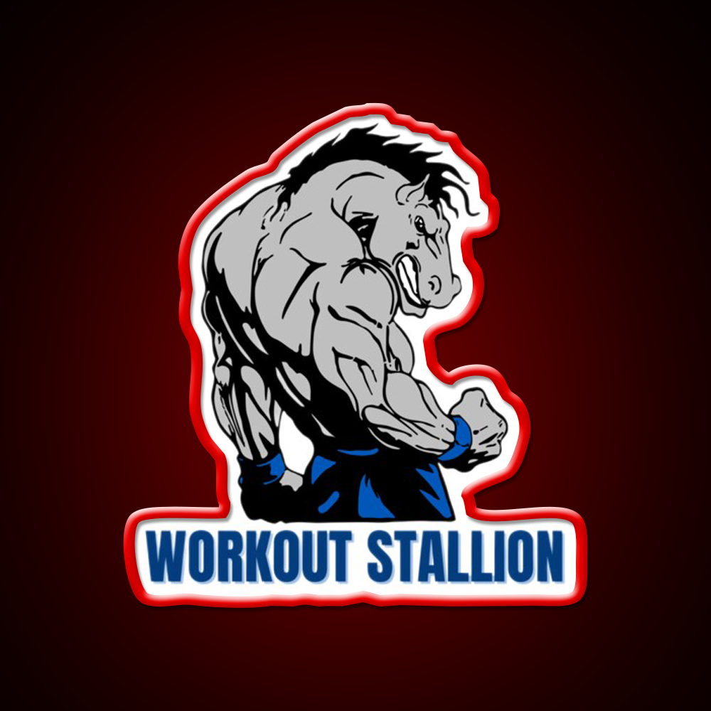 Workout Stallion Gym Fitness Led Neon Sign Rgb Color - LED neon sign view 10