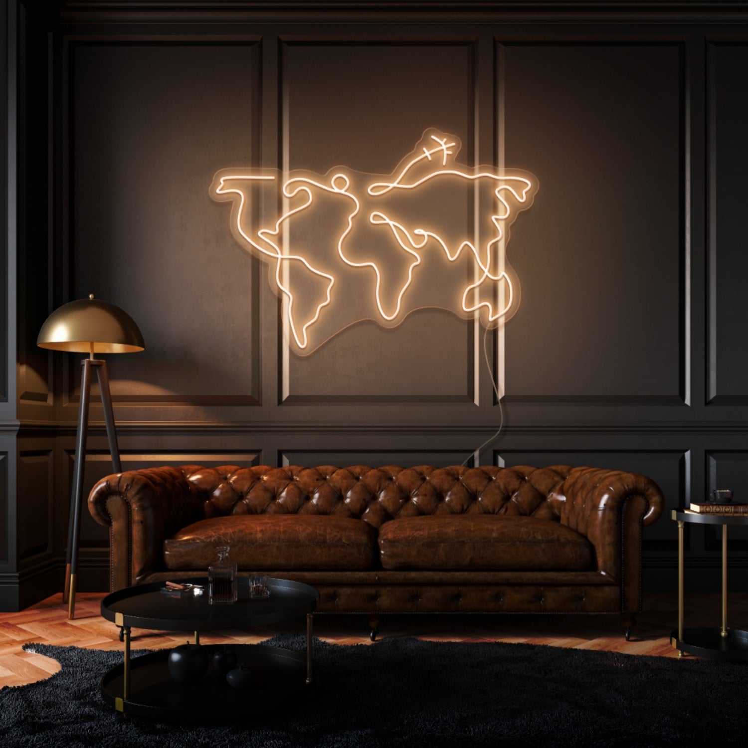 World Map Led Neon Sign - Shineneon
