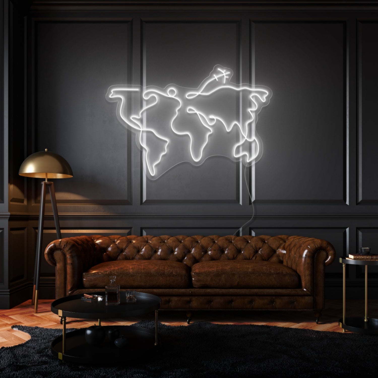 World Map Led Neon Sign - Shineneon
