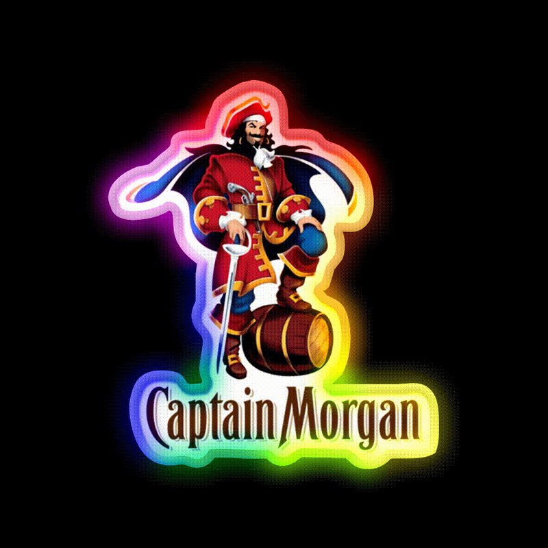 World Of Rum Whiskey Drink Bar Led Neon Sign Rgb Color