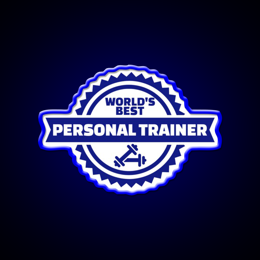 World S Best Personal Trainer Gym Fitness Led Neon Sign Rgb Color