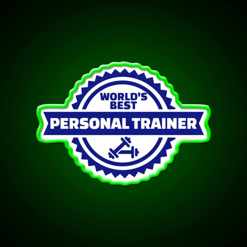 World S Best Personal Trainer Gym Fitness Led Neon Sign Rgb Color - LED neon sign view 8