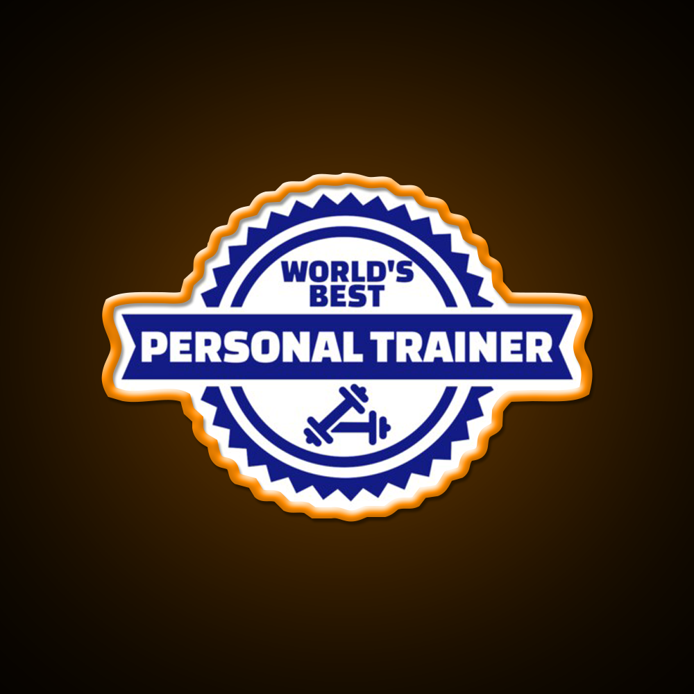 World S Best Personal Trainer Gym Fitness Led Neon Sign Rgb Color - LED neon sign view 6