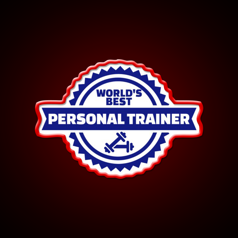 World S Best Personal Trainer Gym Fitness Led Neon Sign Rgb Color - LED neon sign view 10