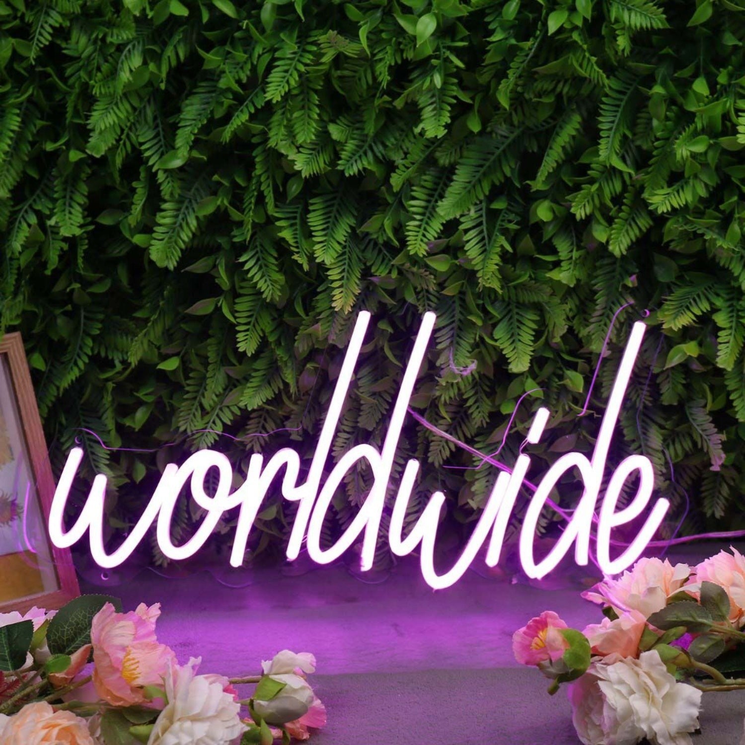 Worldwide Purple Led Neon Sign - Shineneon
