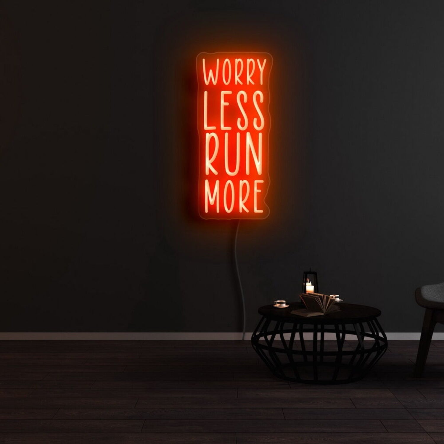 Worry Less Run More Led Neon Sign | Shineneon