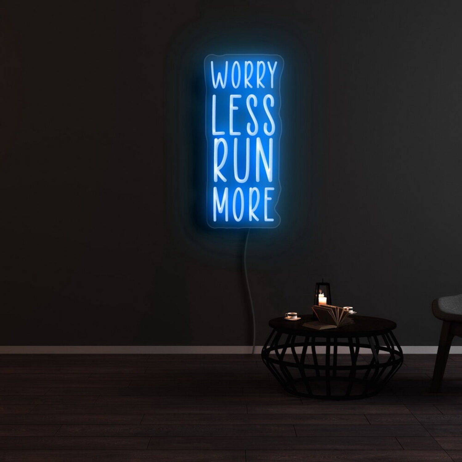 Worry Less Run More Led Neon Sign | Shineneon