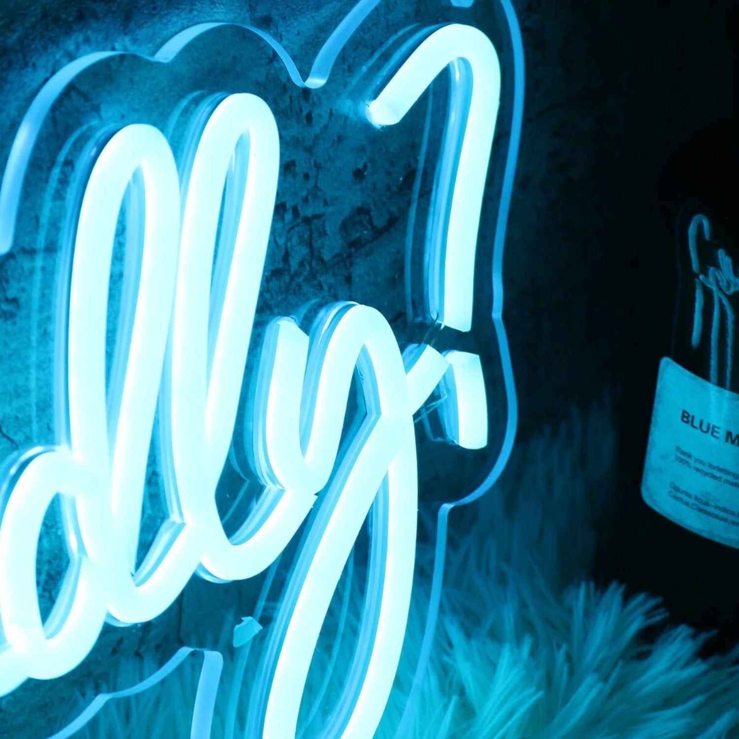 Would You Kindly Blue Led Neon Sign - Shineneon