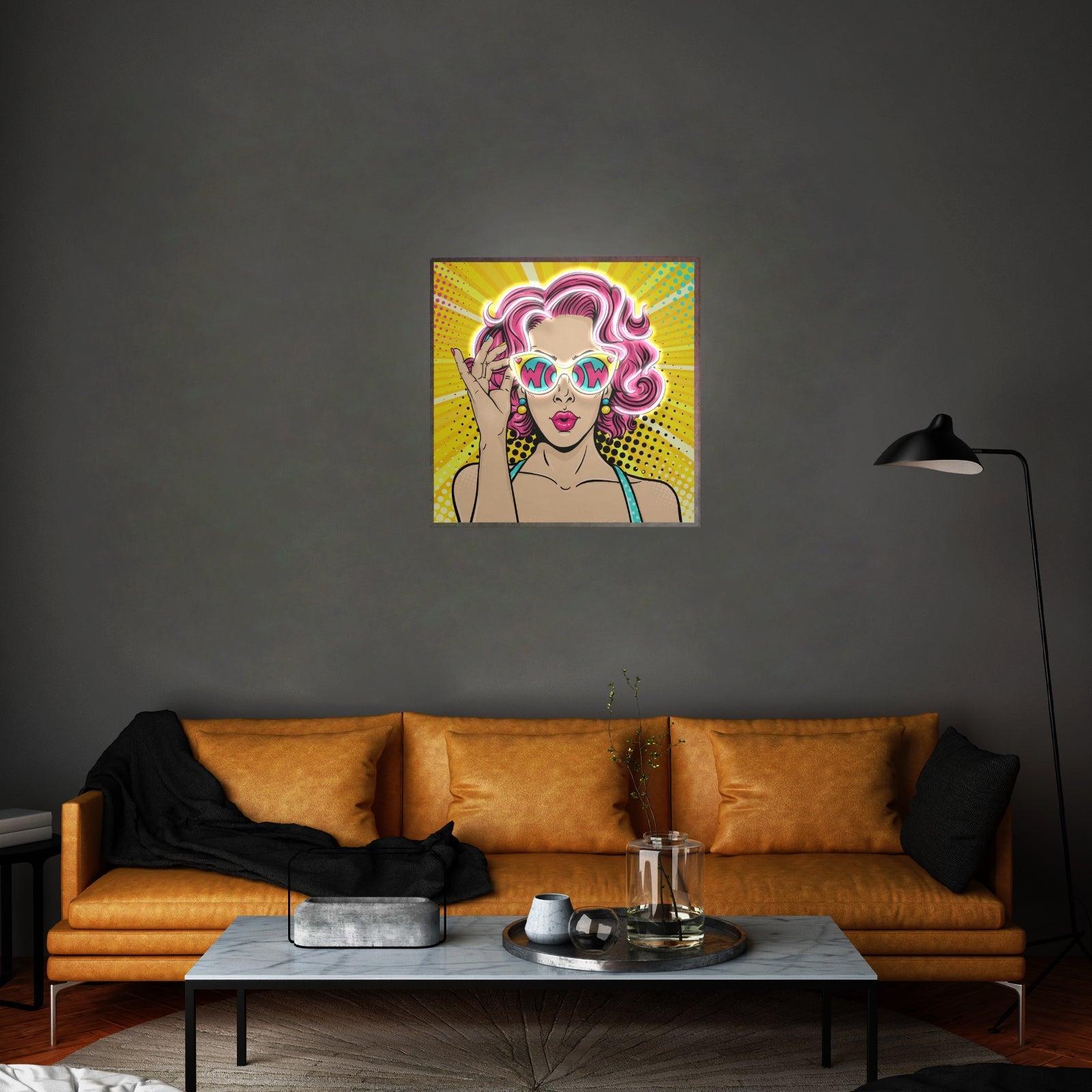 Wow Lady Custom Led Signs Custom Led Signs Artwork For Sale - Shineneon