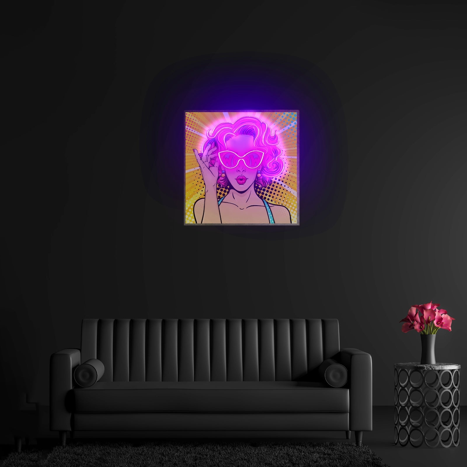 Wow Lady Custom Led Signs Custom Led Signs Artwork For Sale - Shineneon