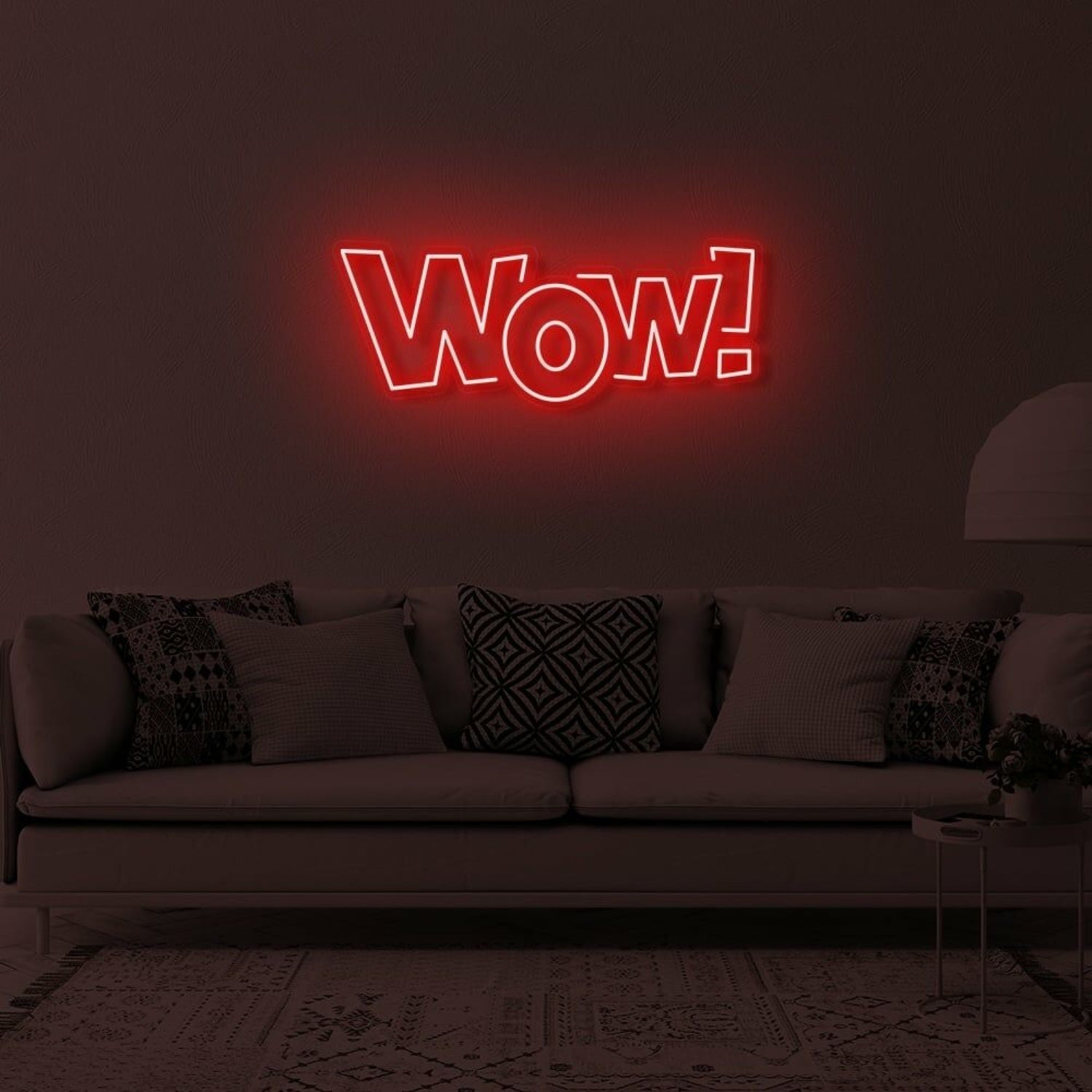 Wow Led Neon Sign Bedroom Wall Art - Shineneon