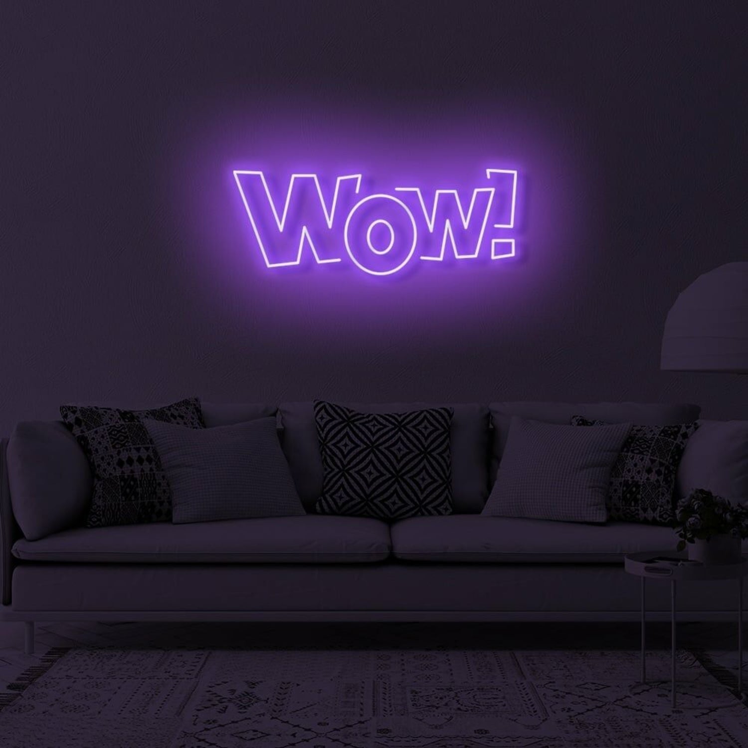 Wow Led Neon Sign Bedroom Wall Art - Shineneon