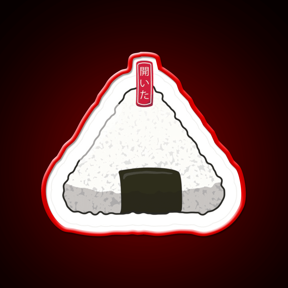 Wrapped Onigiri Snack Food Led Neon Sign Rgb Color - Shineneon
