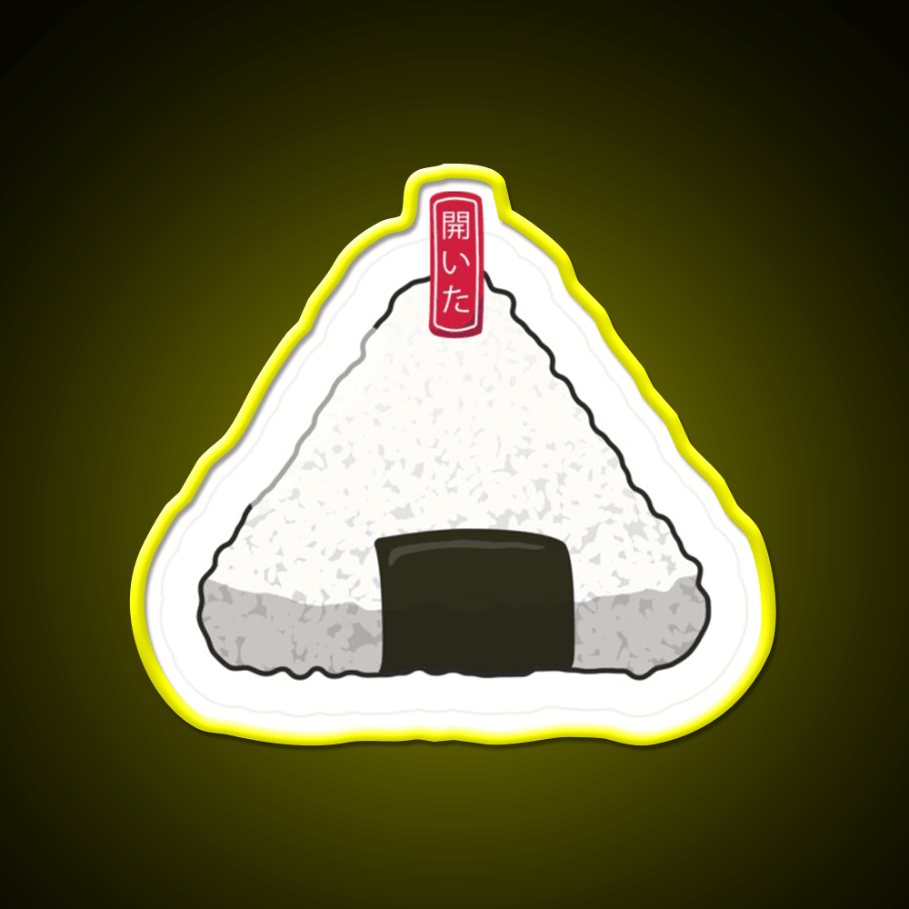 Wrapped Onigiri Snack Food Led Neon Sign Rgb Color - Shineneon