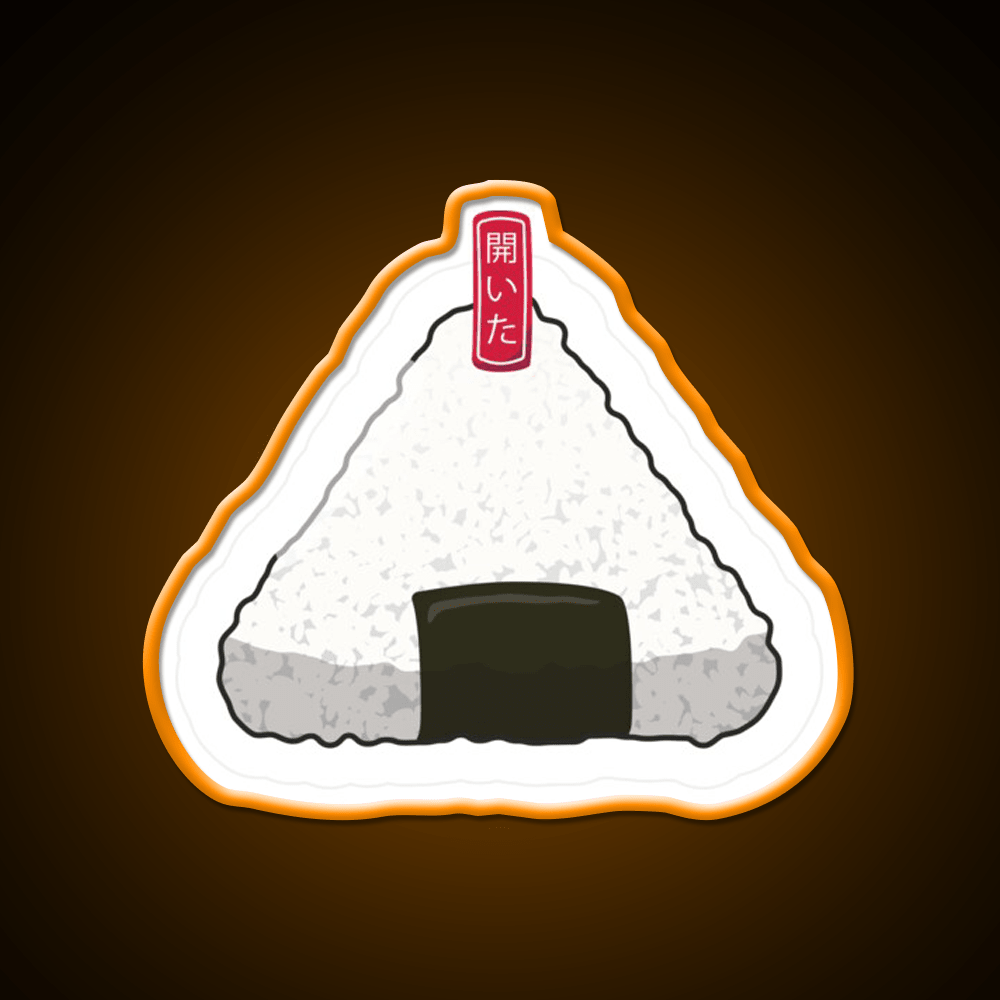 Wrapped Onigiri Snack Food Led Neon Sign Rgb Color - Shineneon