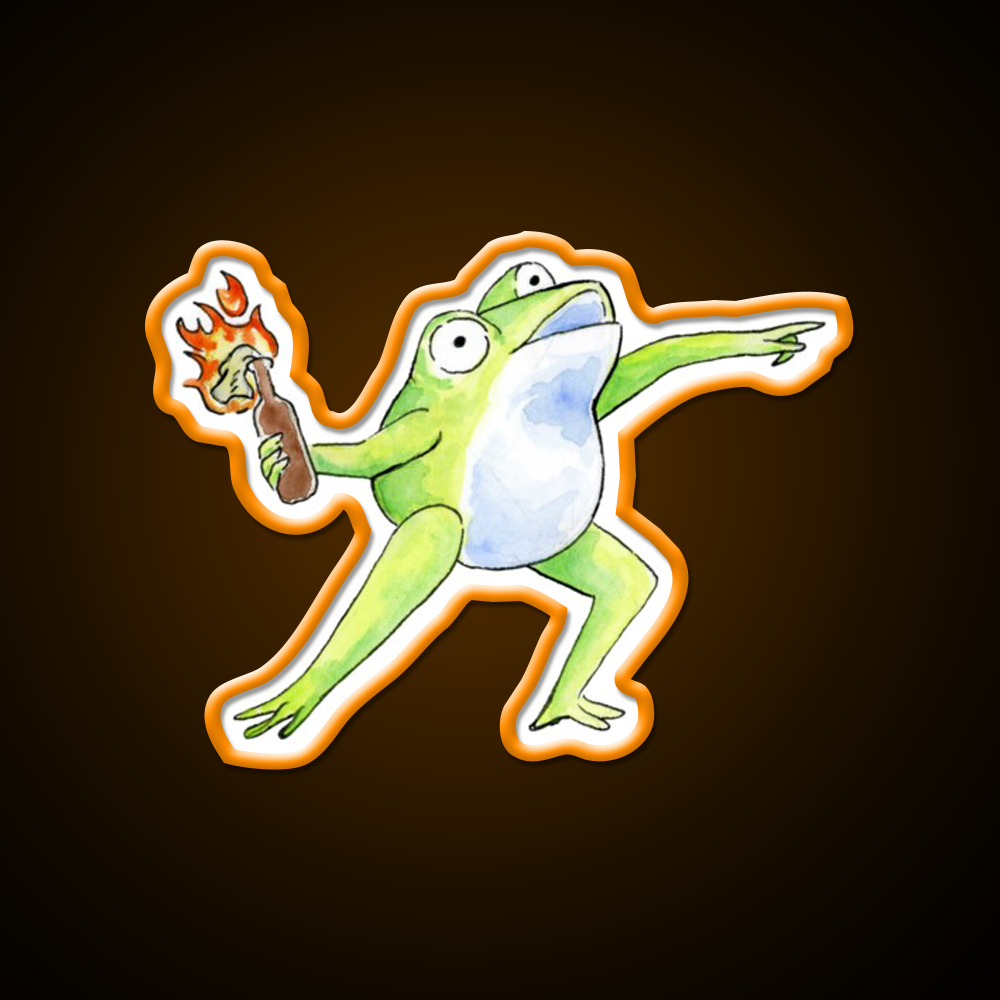 Wreak Havoc Frog Cocktail Bar Decor Led Neon Sign Rgb Color - LED neon sign view 6