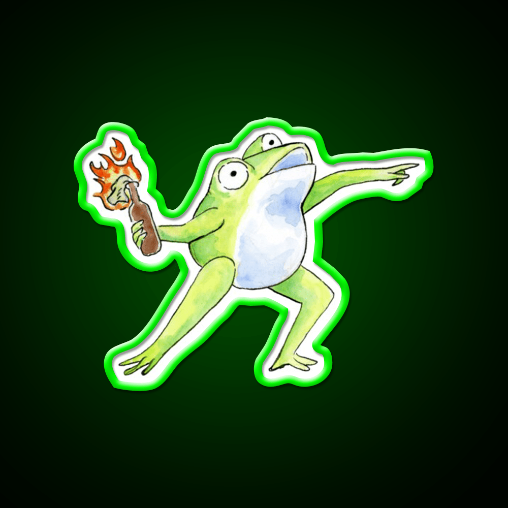 Wreak Havoc Frog Cocktail Bar Decor Led Neon Sign Rgb Color - Shineneon
