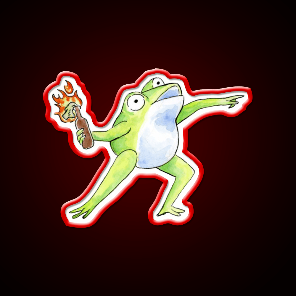 Wreak Havoc Frog Cocktail Bar Decor Led Neon Sign Rgb Color - Shineneon