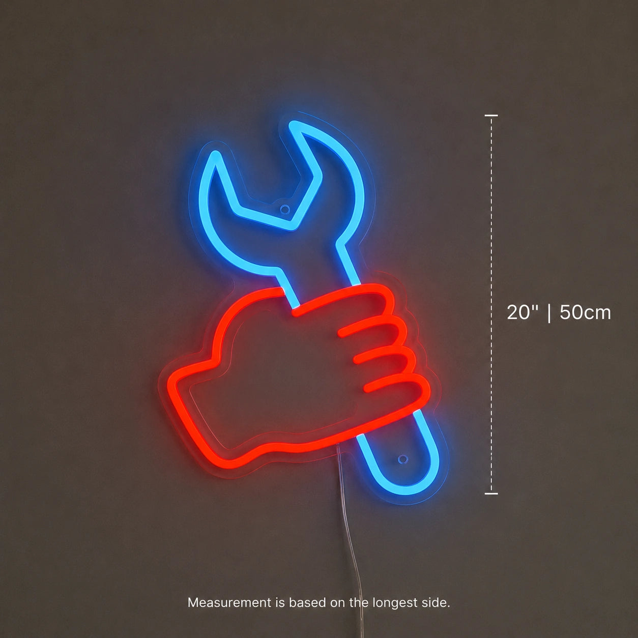 Wrench Pliers Workshop Neon Sign LED Neon Sign size image