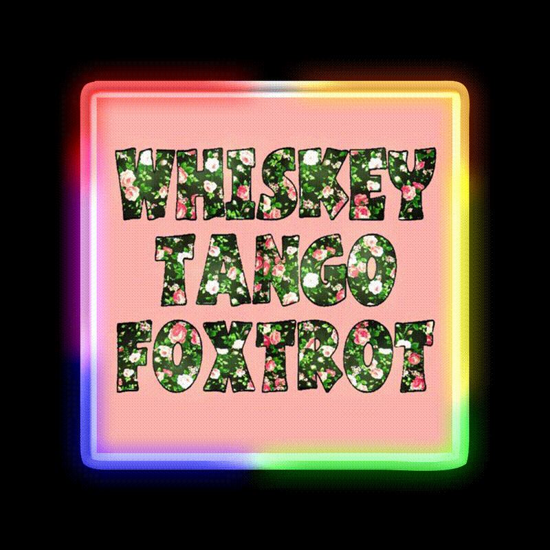 Wtf Whiskey Drink Bar Led Neon Sign Rgb Color