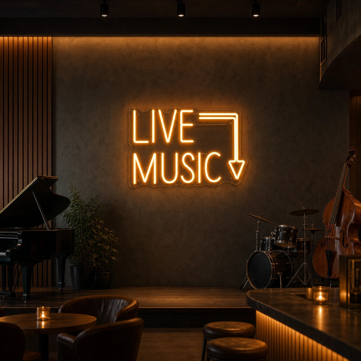 Www Via Live LED Neon Sign size image