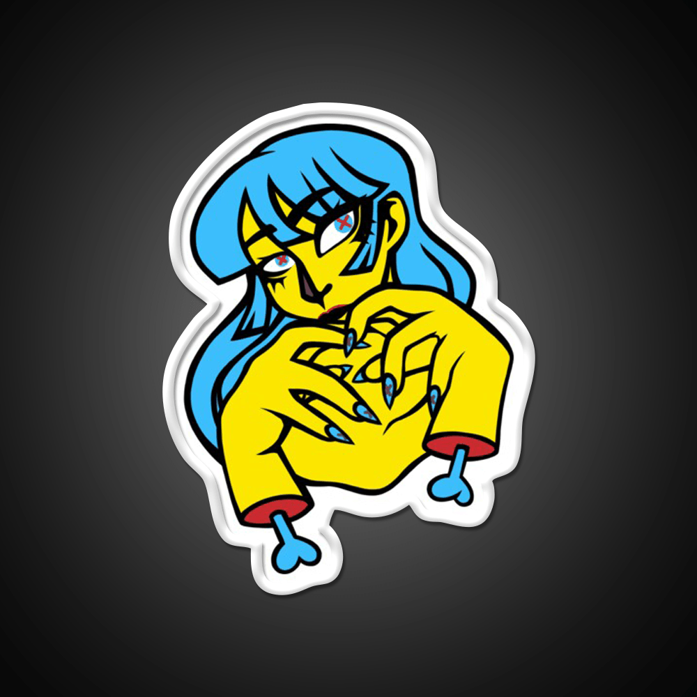 X Girl No Background Nail Salon Led Neon Sign Rgb Color - Shineneon