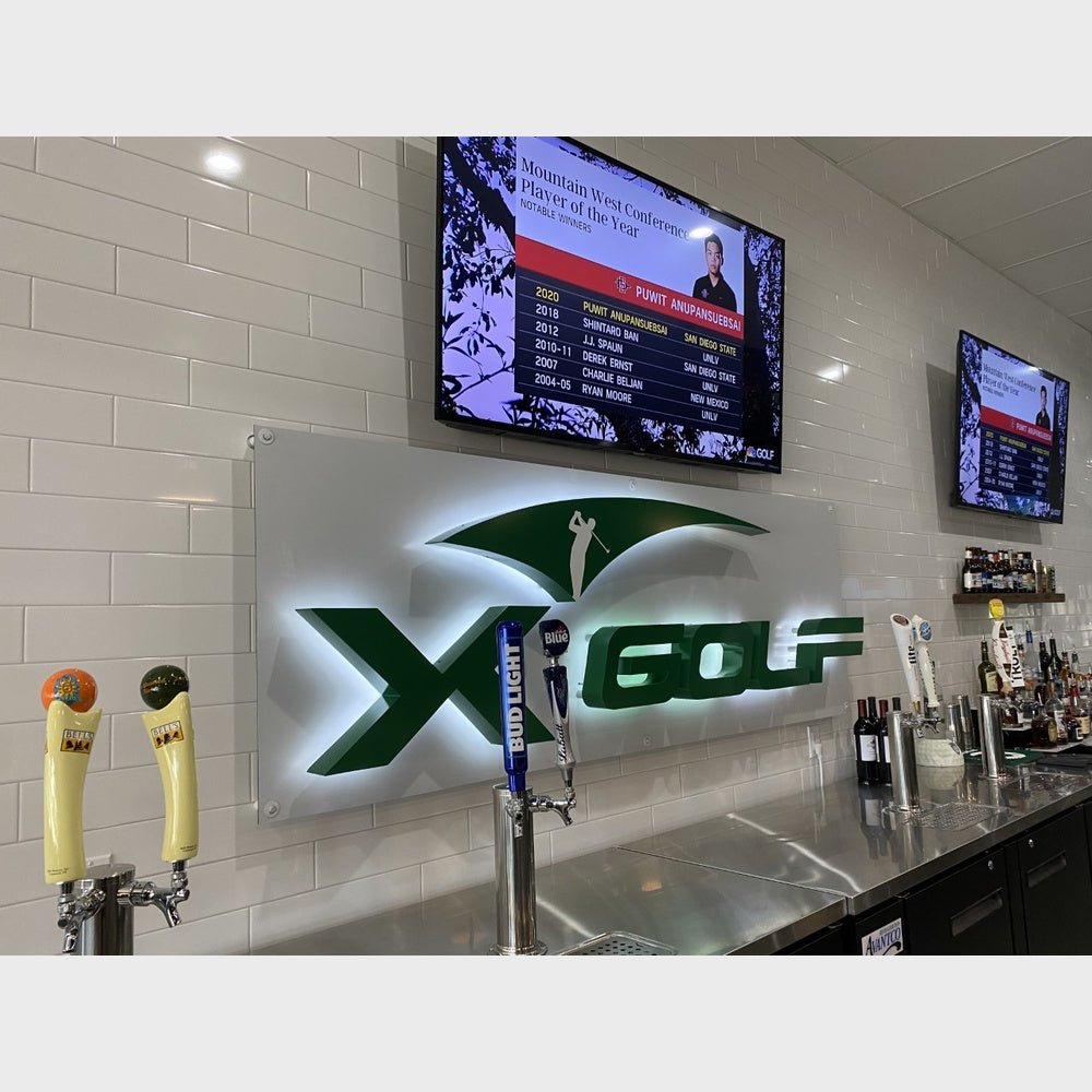 X Golf 3D Backlit Channel Letters Led Light Sign - Shineneon