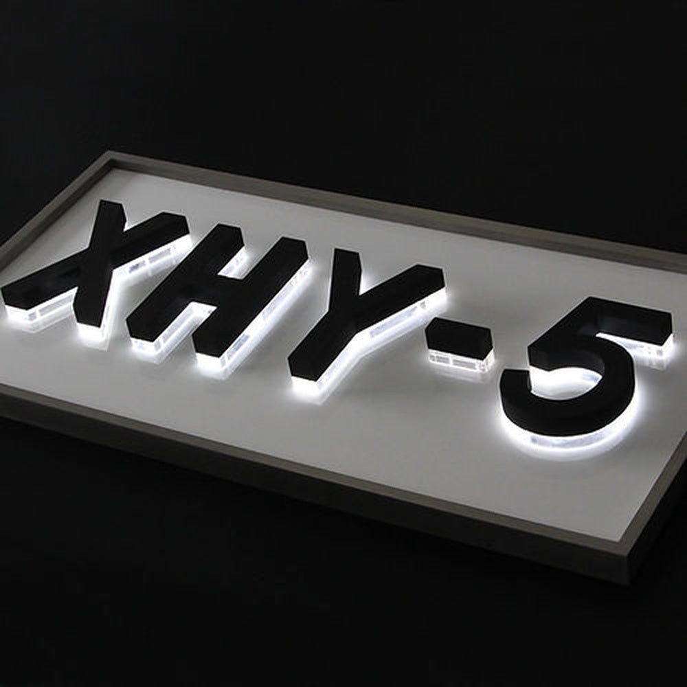 Xhy 5 With Panel 3D Backlit Channel Letters Led Light Sign - Shineneon