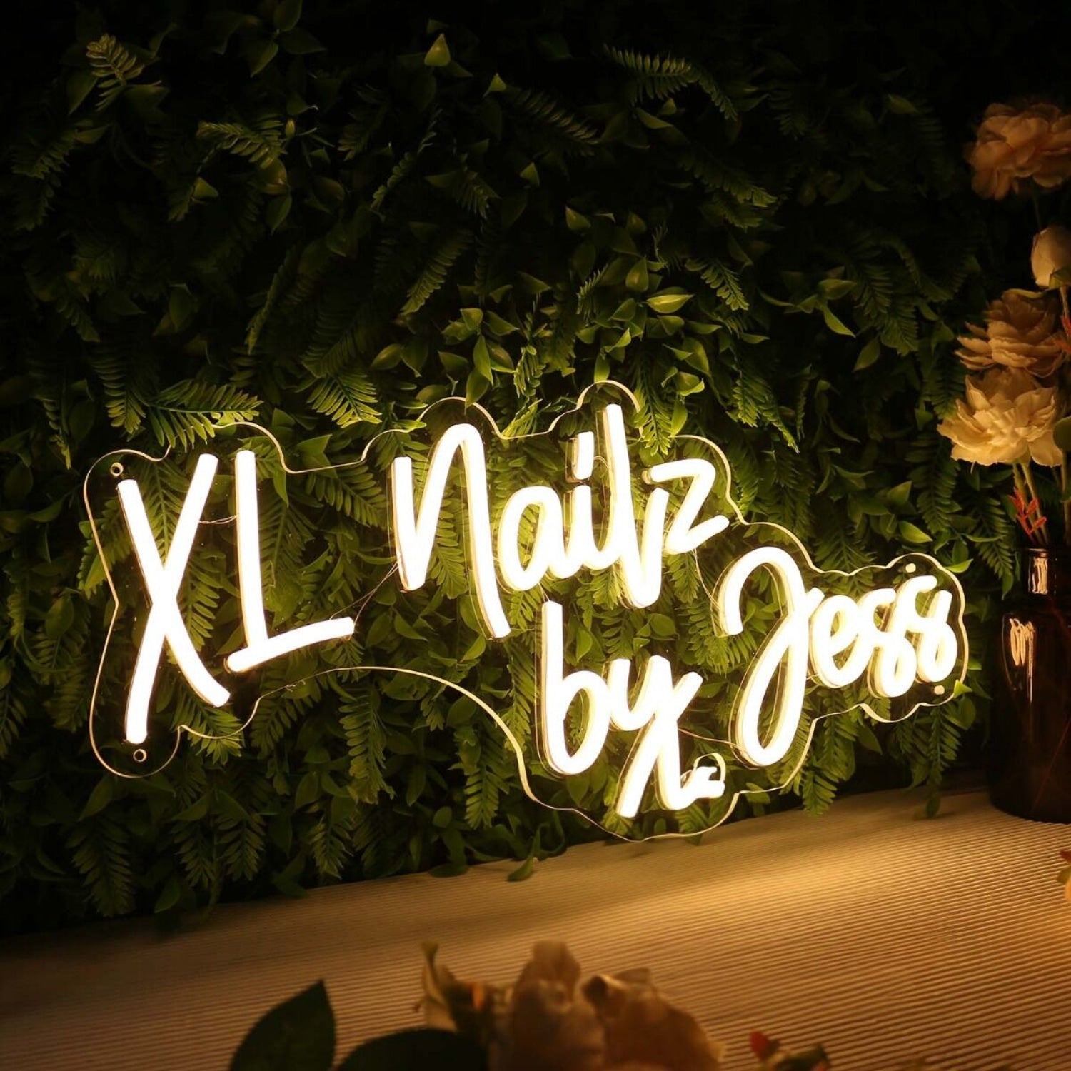 Xl Nailz By Jess Yellow Led Neon Sign | Shineneon