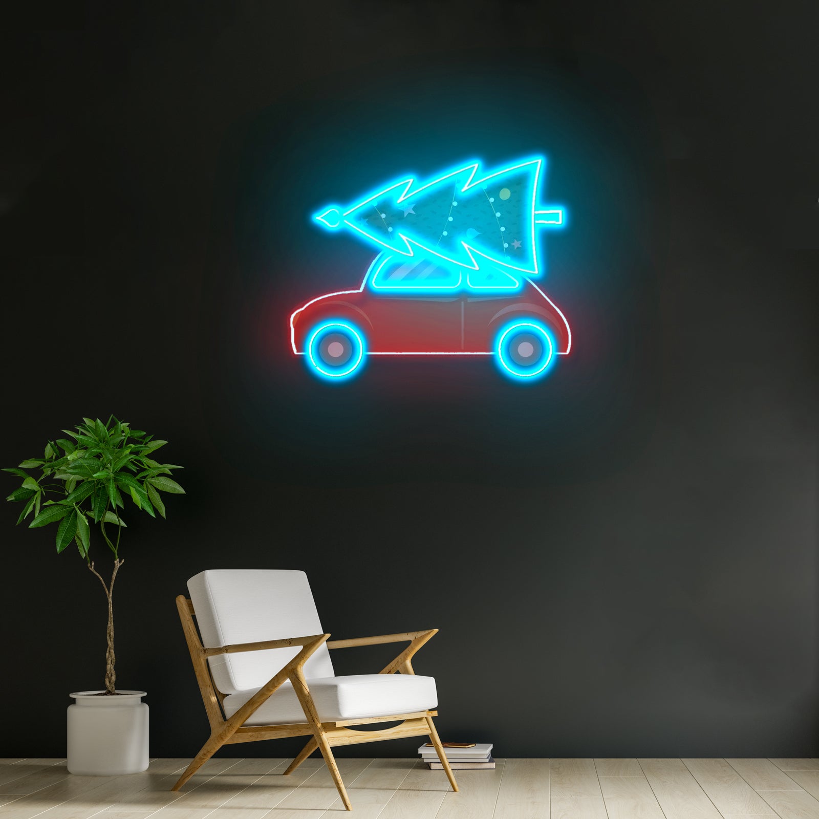 Xmas Is Coming Led Neon Acrylic Artwork For Sale