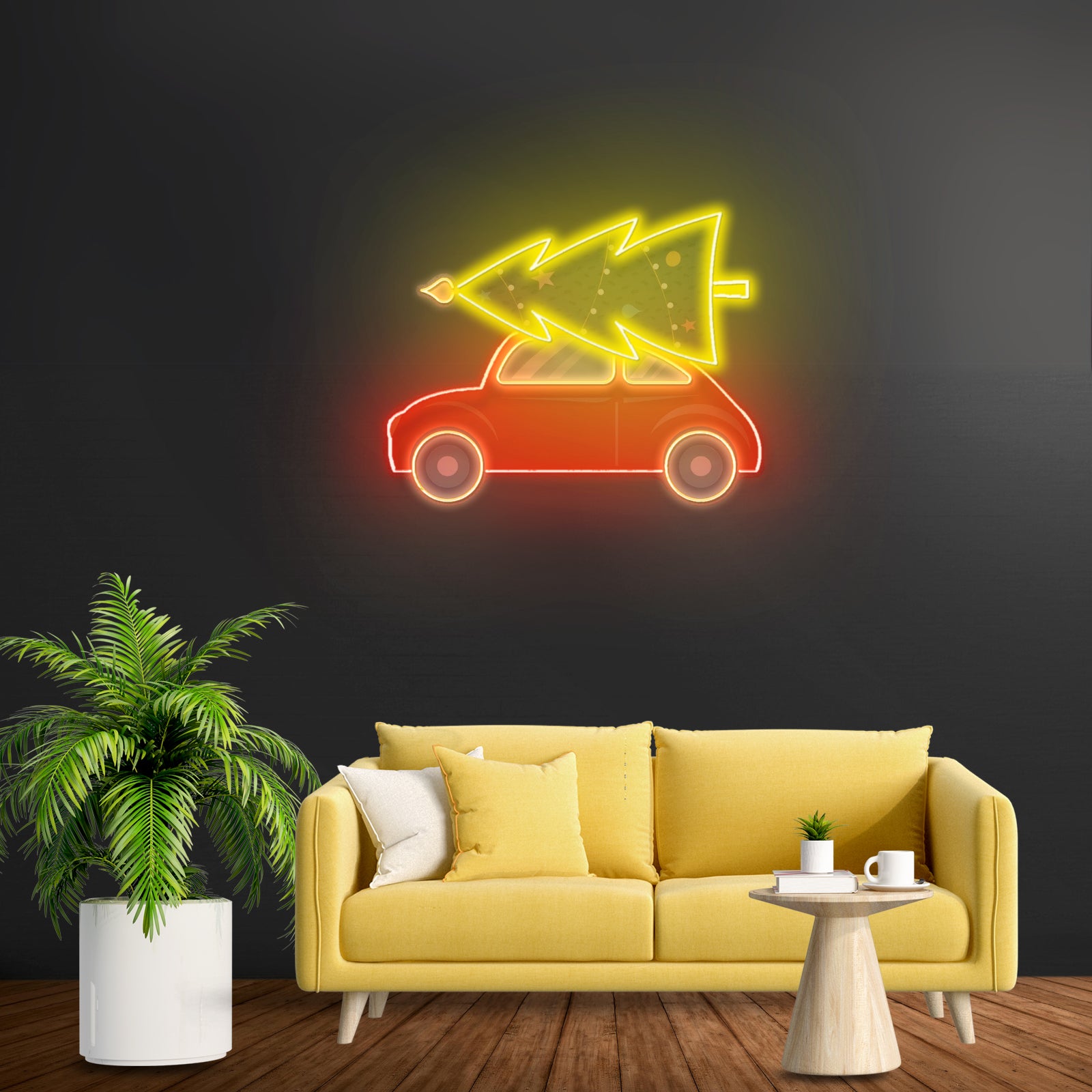 Xmas Is Coming Led Neon Acrylic Artwork For Sale