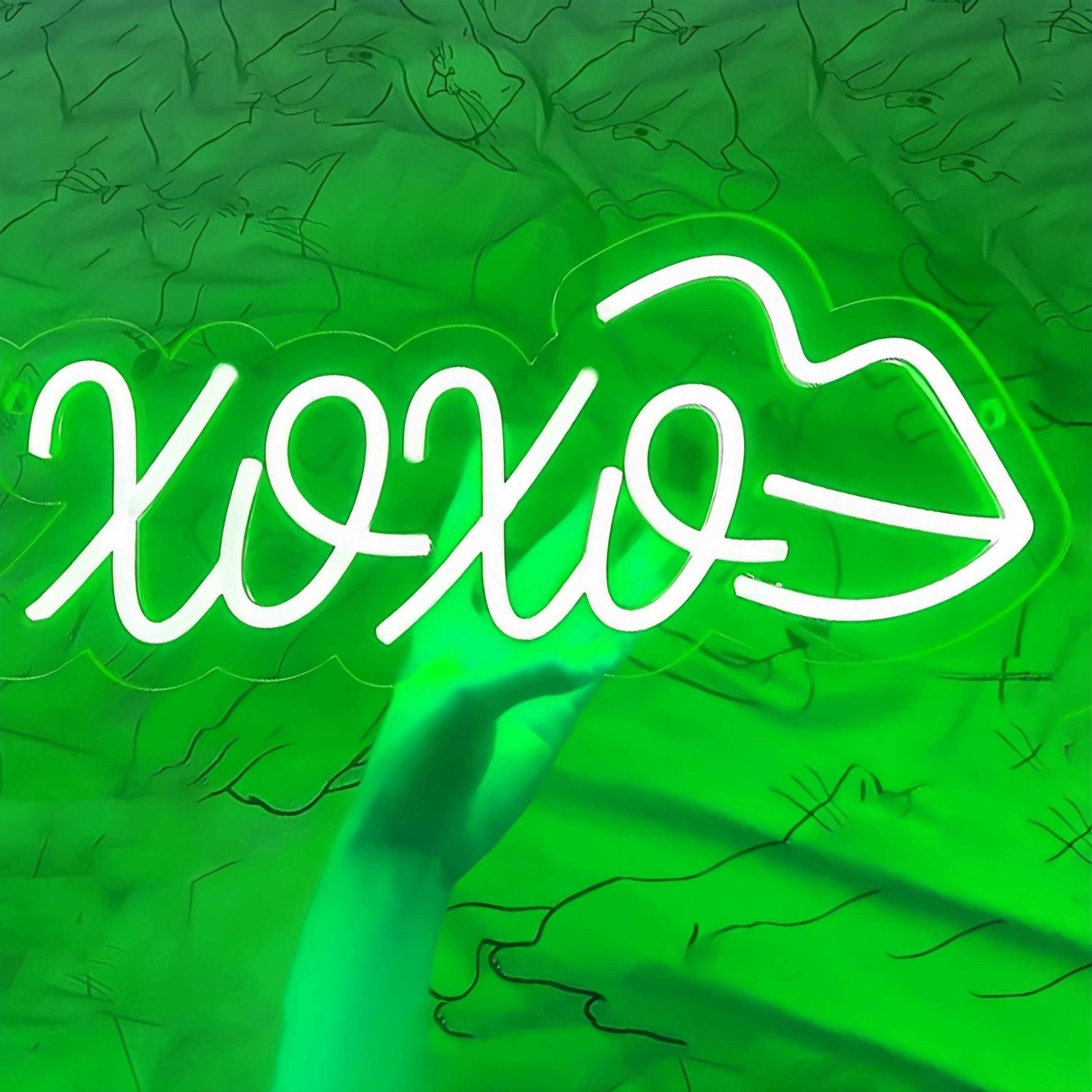 Xoxo Red Lips Wedding Neon Sign | Shineneon