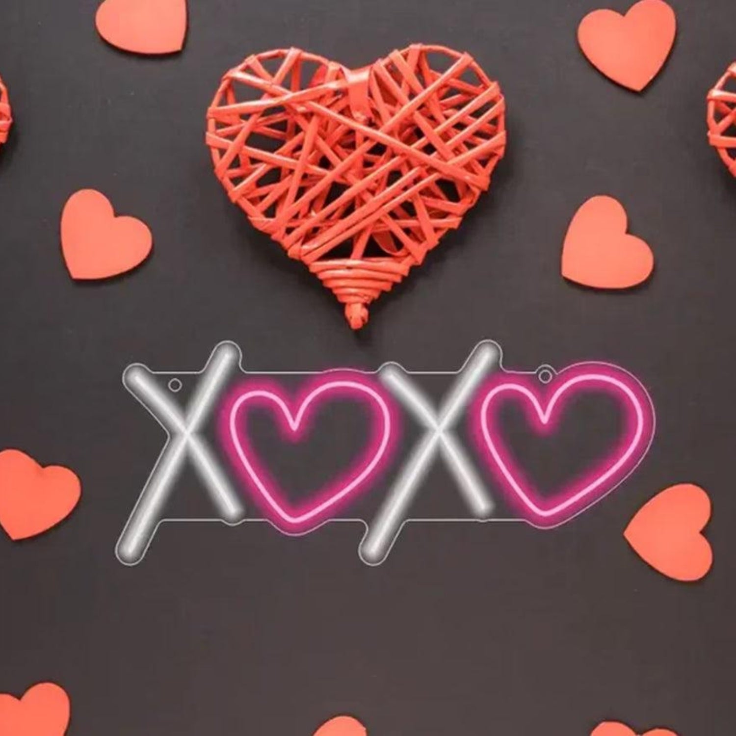 XOXO With Hearts Valentines Day Led Neon Sign | Shineneon