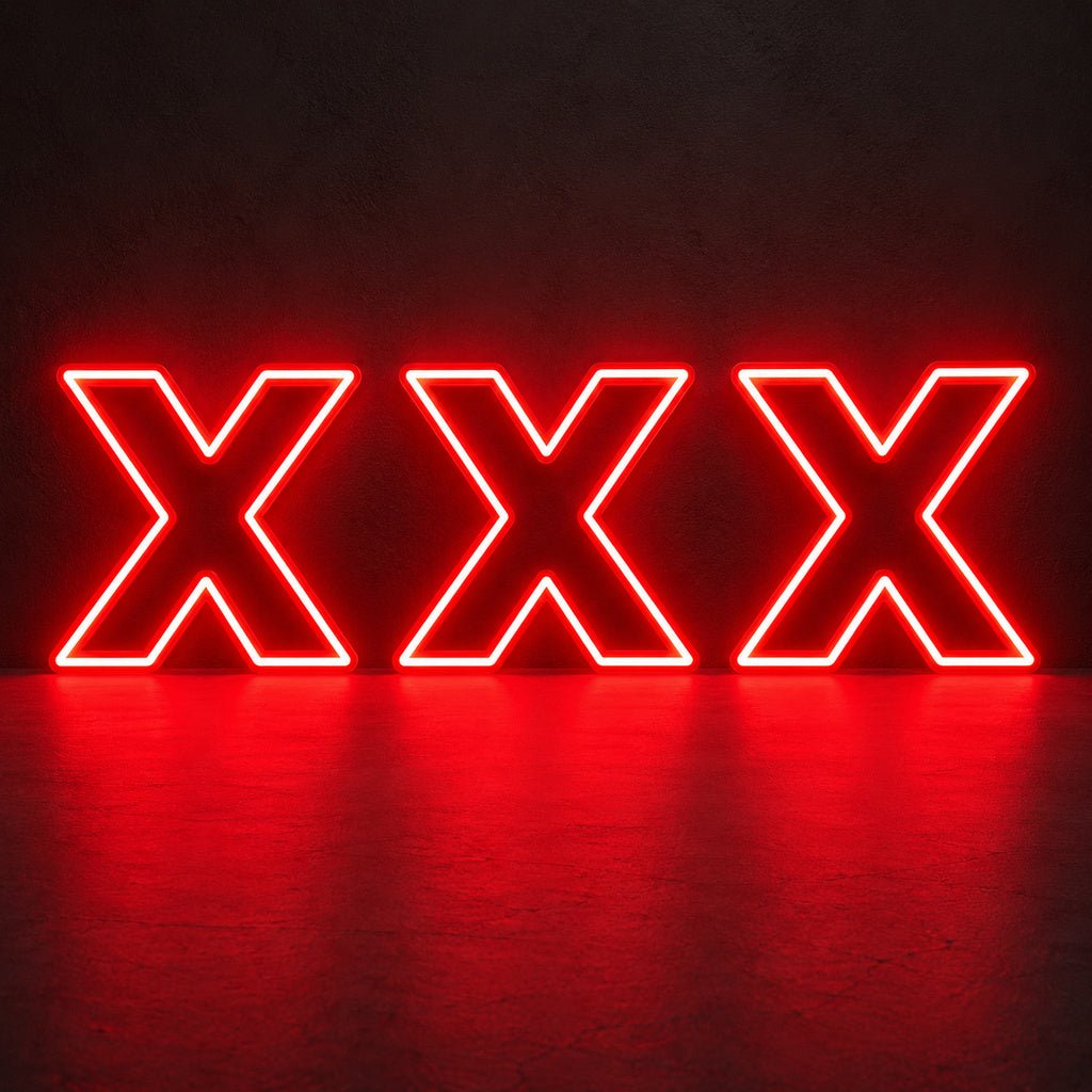 XXX Red LED Neon Sign - Shineneon