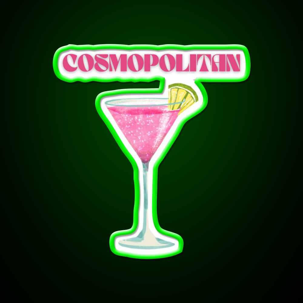 Y2K Cosmopolitan Danish Pastel Cocktail Bar Decor Led Neon Sign Rgb Color - LED neon sign view 8