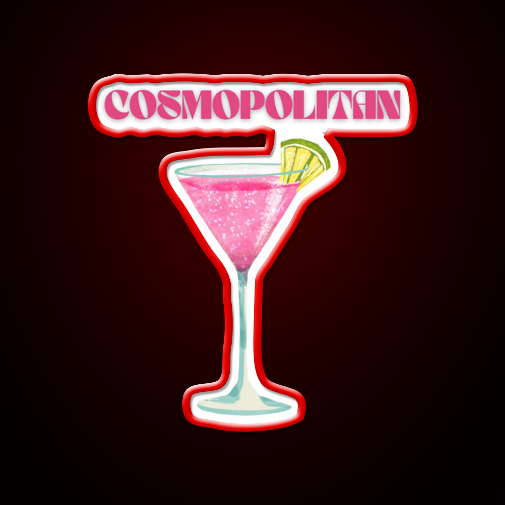 Y2K Cosmopolitan Danish Pastel Cocktail Bar Decor Led Neon Sign Rgb Color - LED neon sign view 10