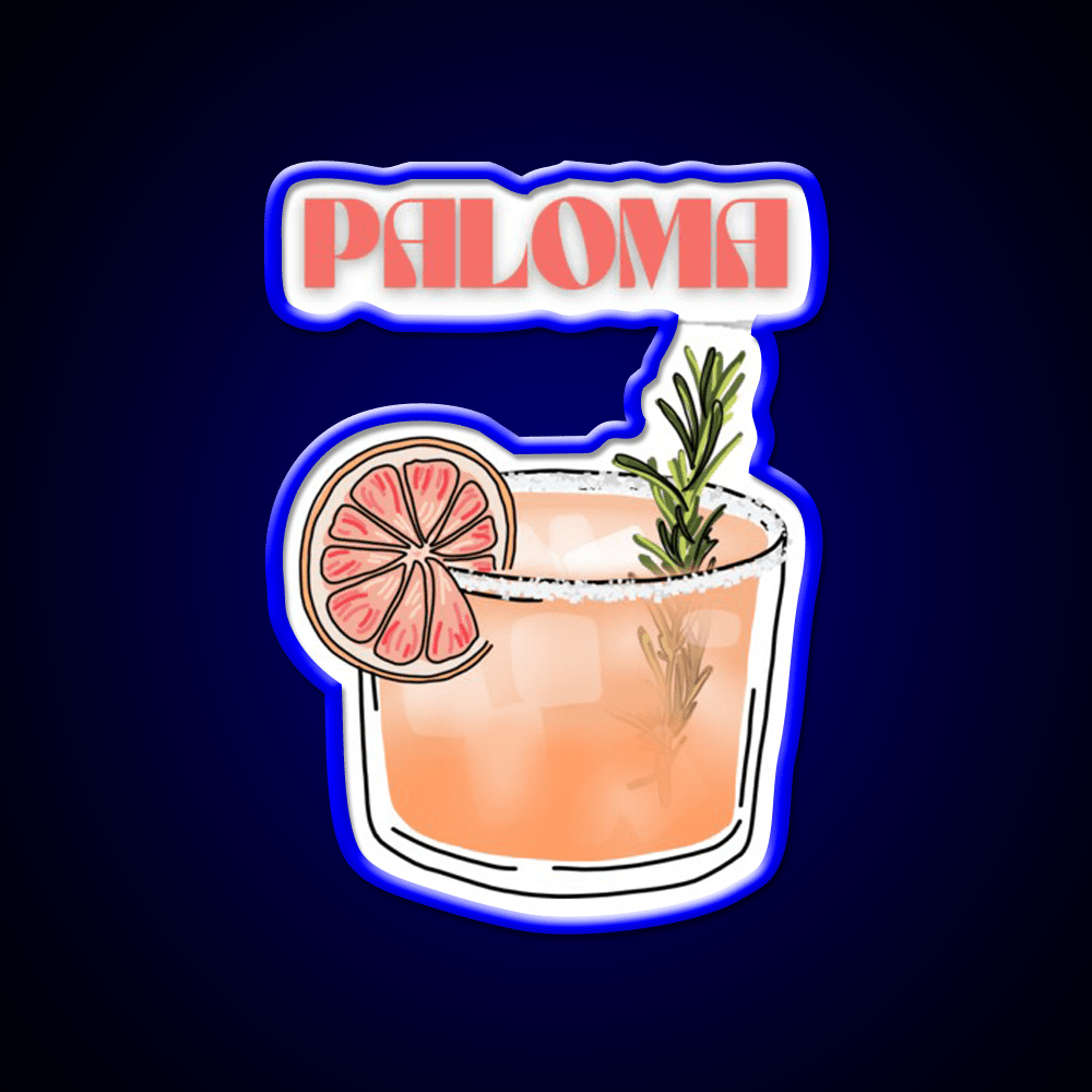 Y2K Paloma Cocktail Danish Pastel Cocktail Bar Decor Led Neon Sign Rgb Color - Shineneon