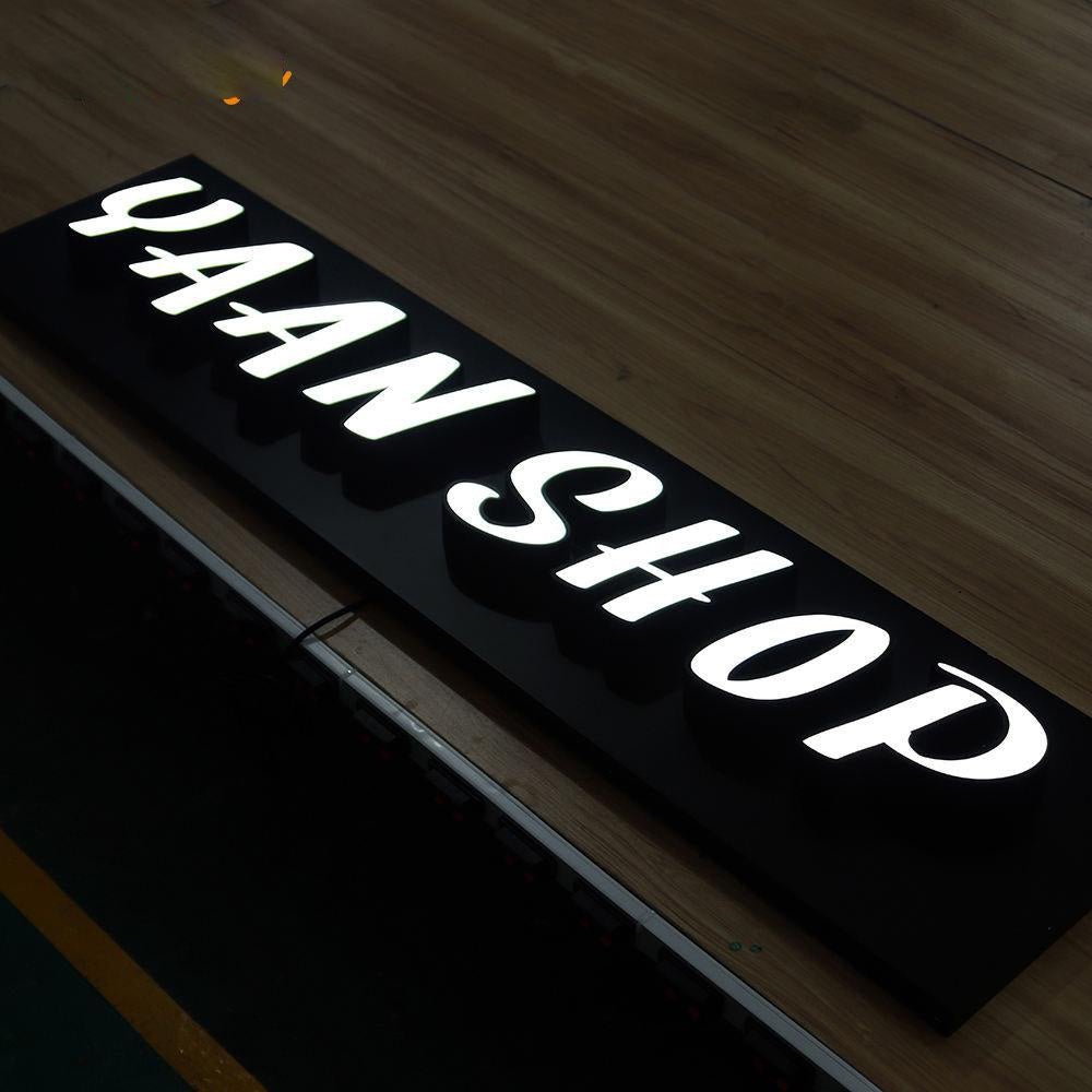 Yaan Shop 3D Frontlit Letters Metal Led Sign - Shineneon