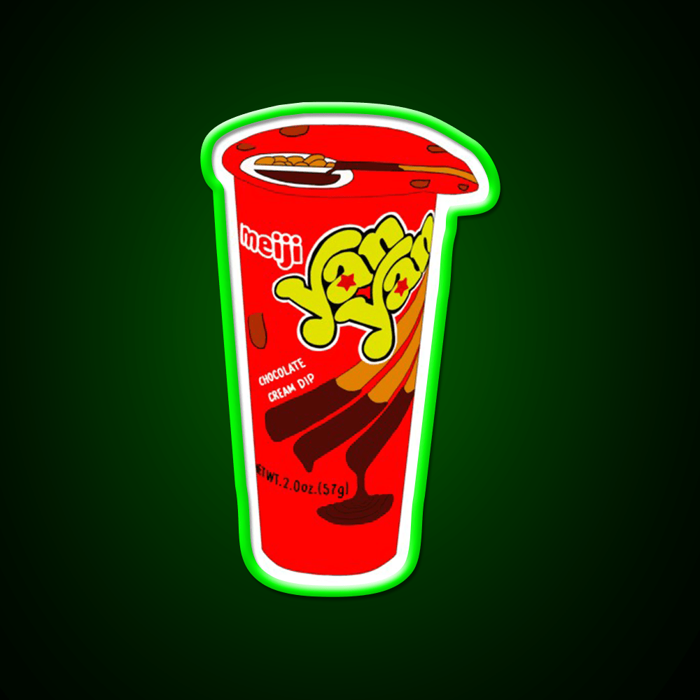 Yan Yan Illustration Snack Food Led Neon Sign Rgb Color - Shineneon