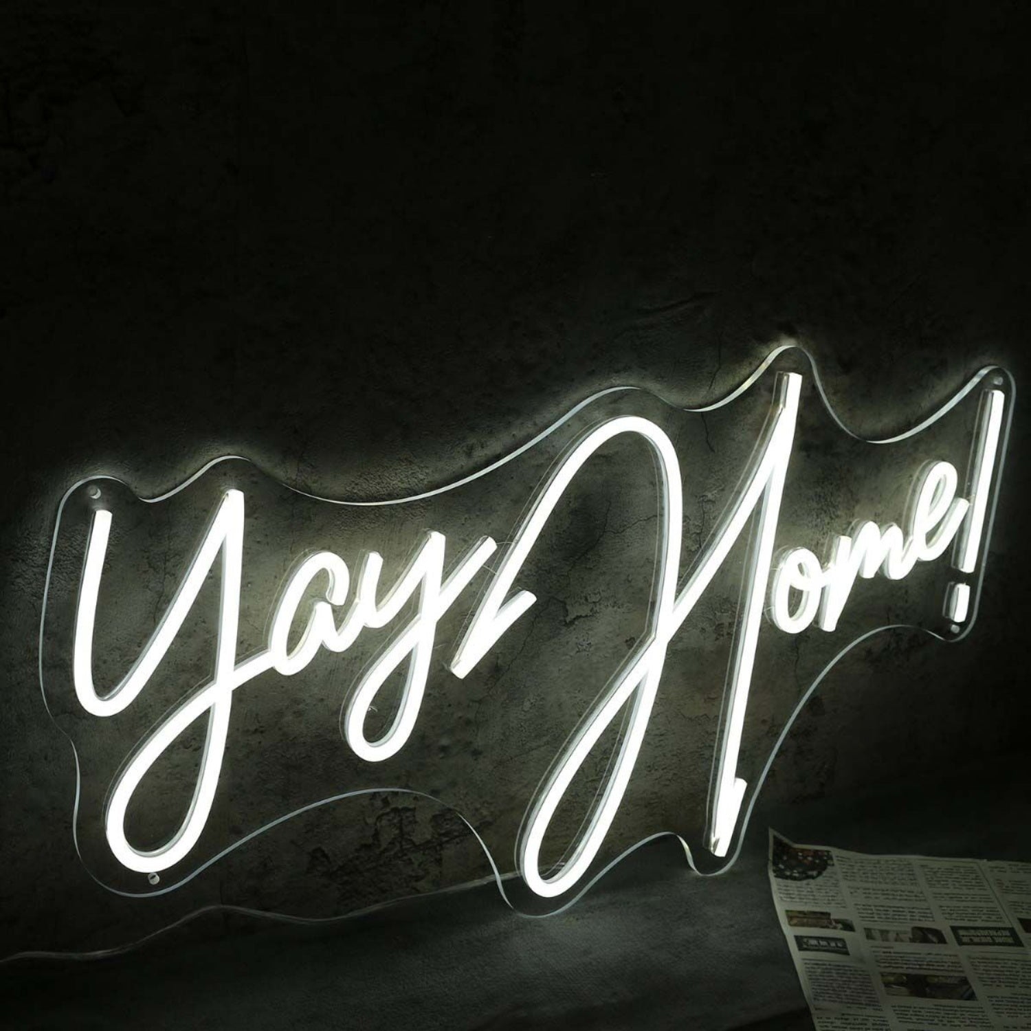 Yay Home White Led Neon Sign - Shineneon