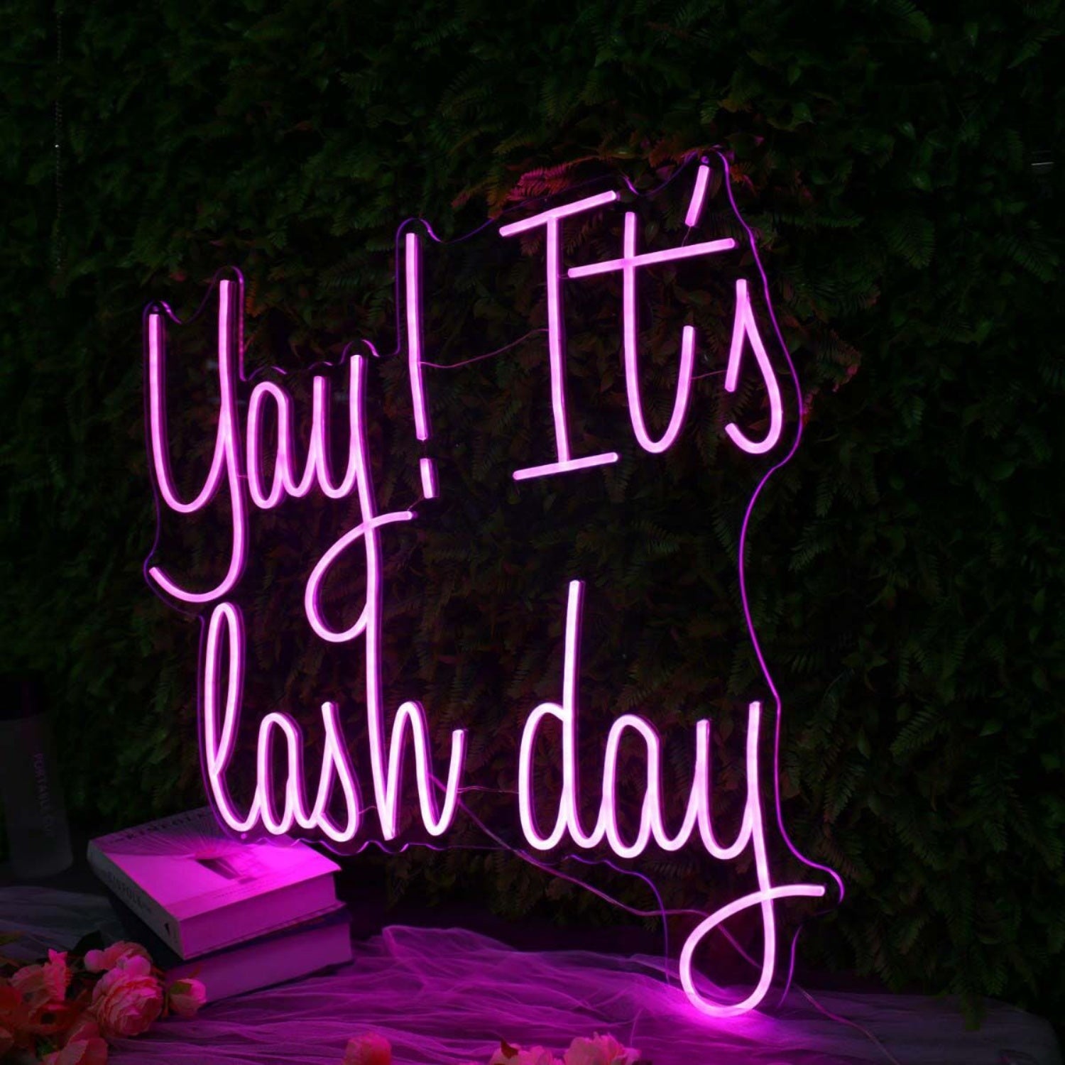 Yay It Is Lash Day Pink Led Neon Sign | Shineneon