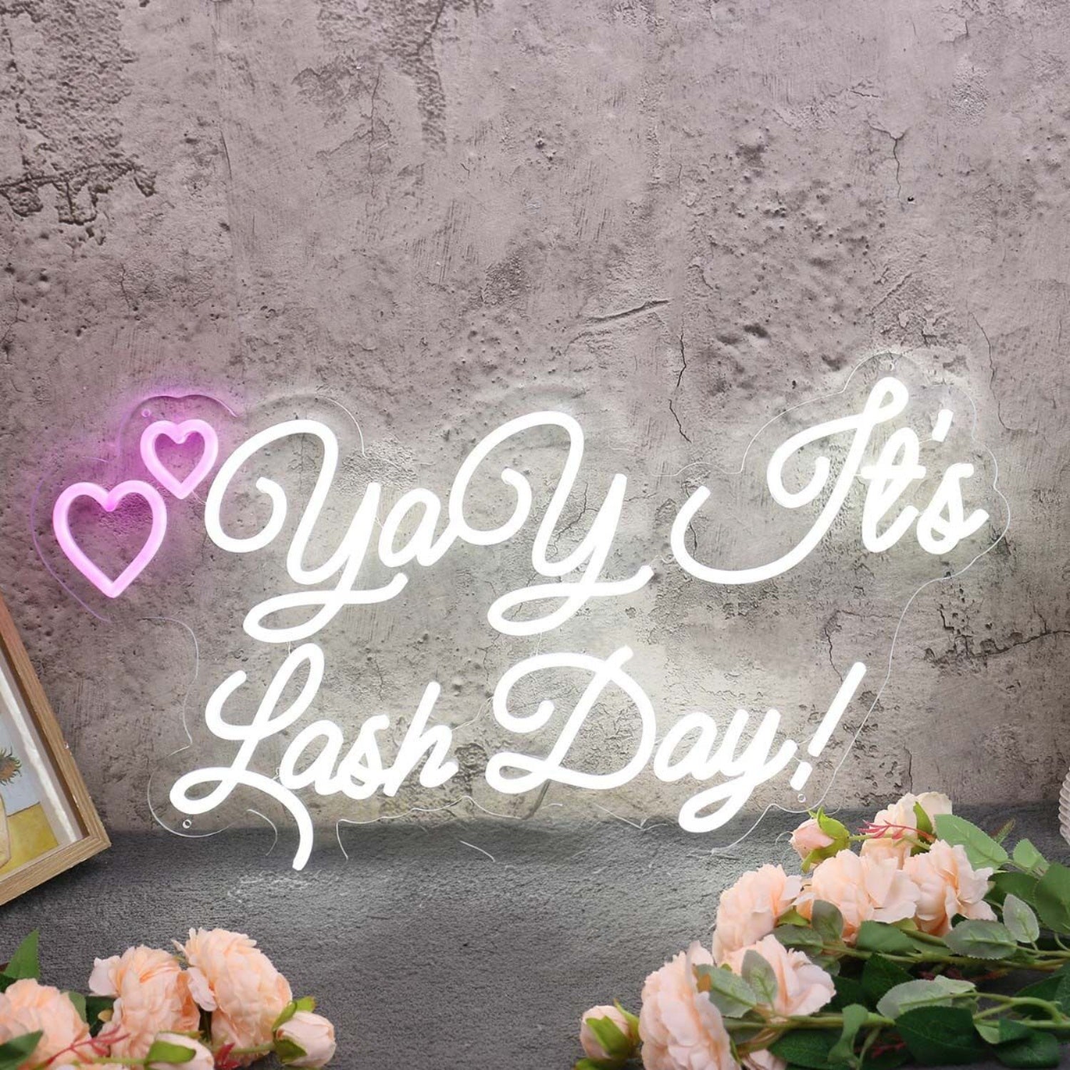 Yay It Is Lash Day White Led Neon Sign - Shineneon
